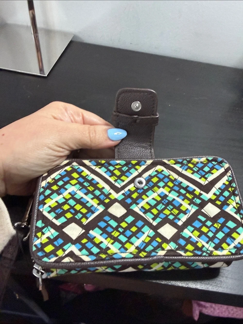 Vera Bradley RFID Georgia Wristlet Wallet Like New